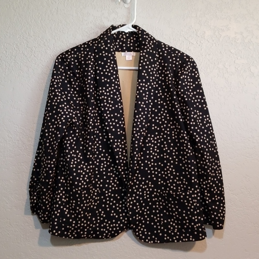 Polka dot blazer